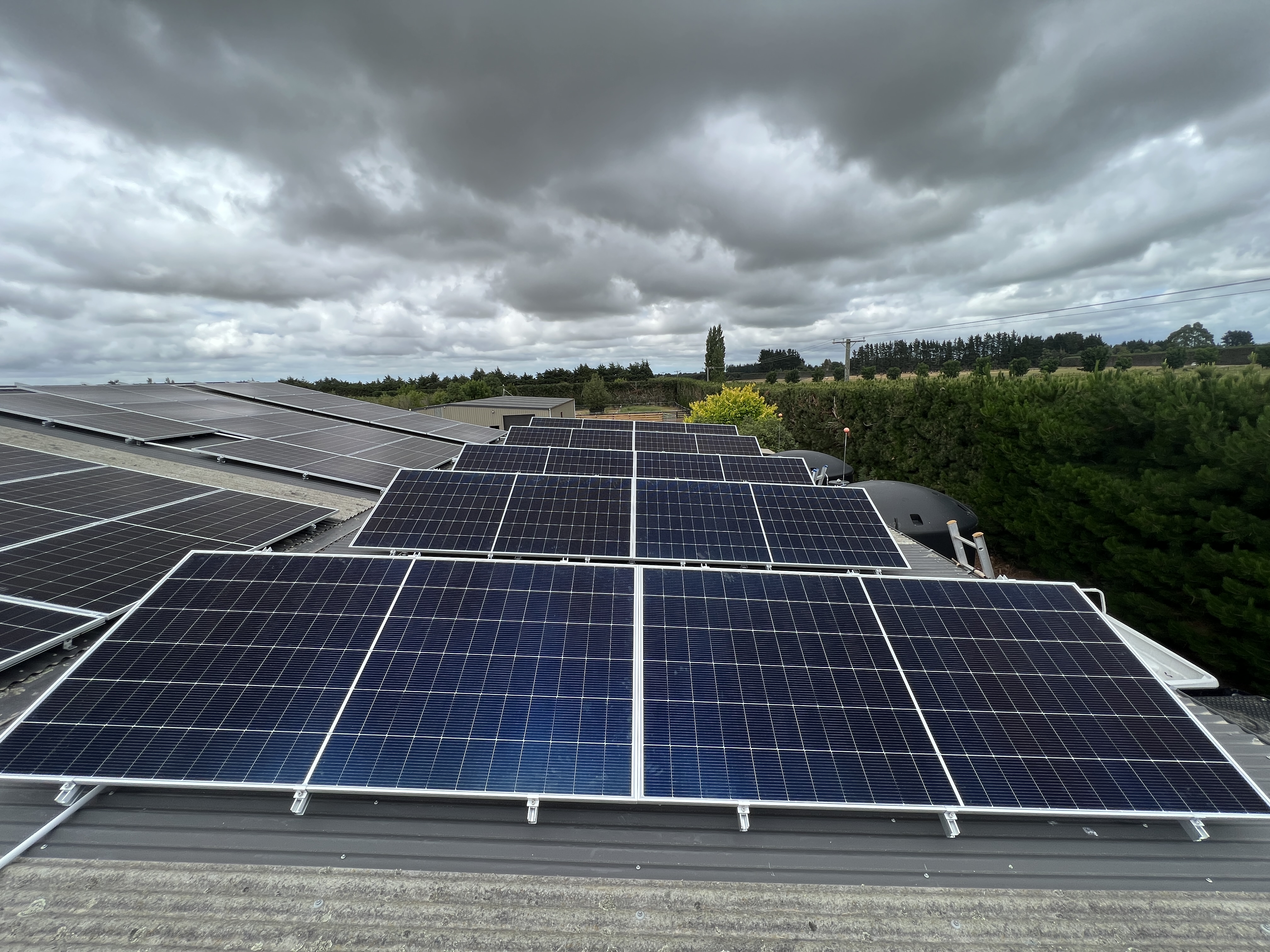 Commercial solar installation